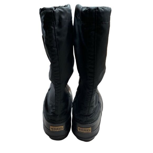 Sorel Snowlion Kaufman Snow Boots 7 Women’s Black Insulated Canada‎ NWOB - Picture 4 of 8